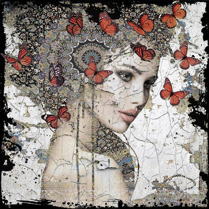 Leather dibond schilderij 'Inspired By You II'