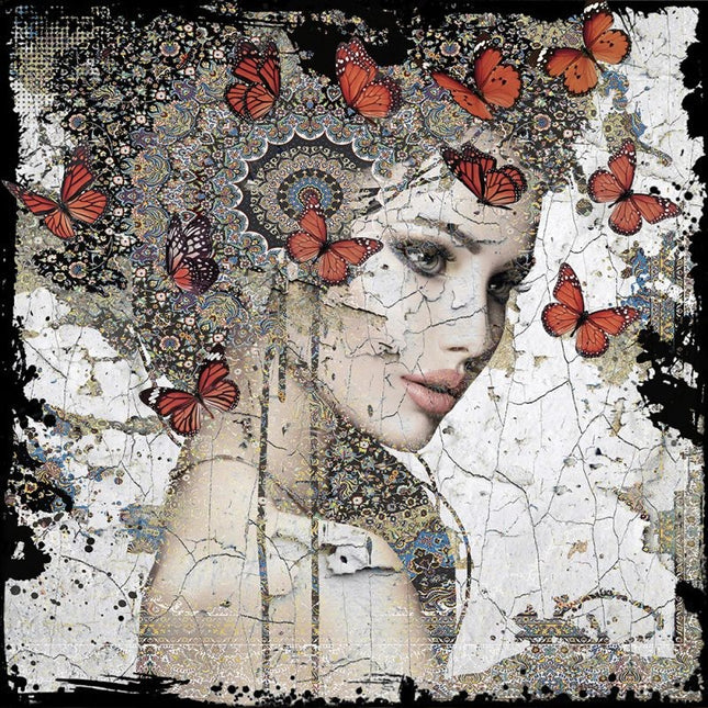 Leather dibond schilderij 'Inspired By You II'