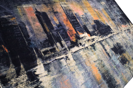 Mondiart vloerkleed 'Abstracte stad'