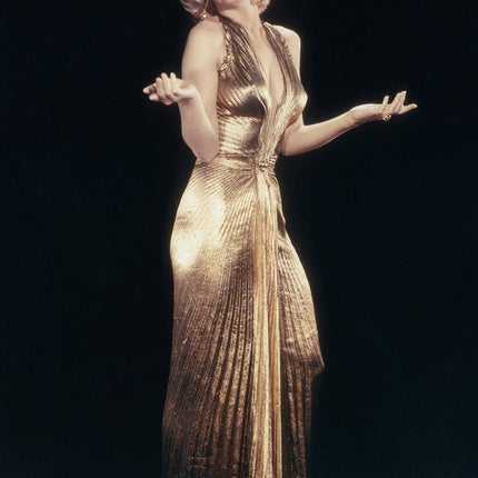 Aluart schilderij 'Marilyn Monroe golden dress'
