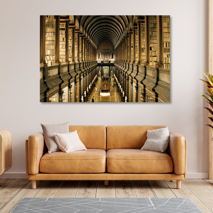 Aluart schilderij 'Trinity College Library'
