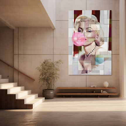 Aluart schilderij 'Marilyn Monroe pops art'