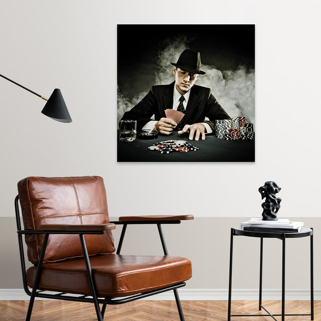 Aluart schilderij 'the Poker game'