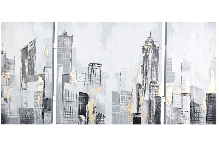 Canvas schilderij 'City Skyline'