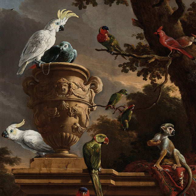 Wandkleed 'De Menagerie, d'Hondecoeter'