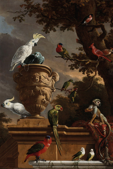 Wandkleed 'De Menagerie, d'Hondecoeter'