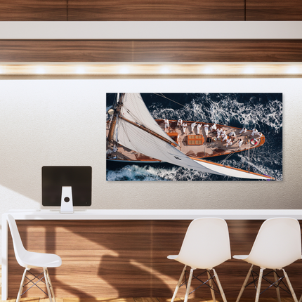 Aluart schilderij 'Zeilboot'