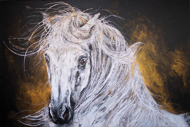 Aluart schilderij 'The White Horse'