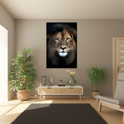 Aluart schilderij 'Berberleeuw'