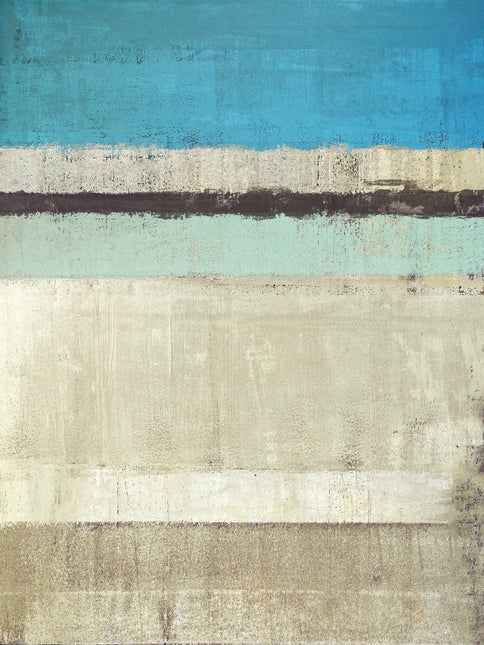 Schilderij 'Abstracte kunst blauw'