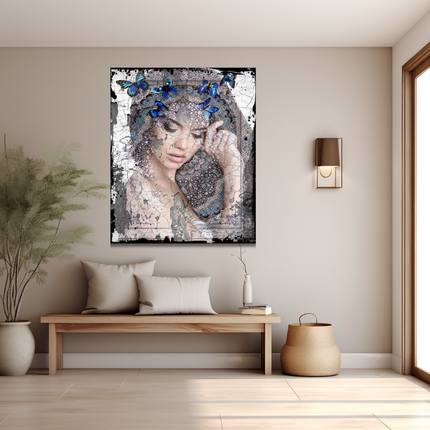 Leather dibond schilderij 'Trustfull'