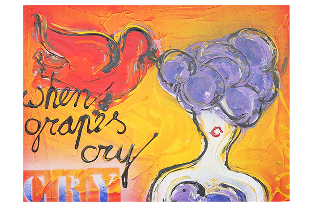 Wine Art 'Grapes'