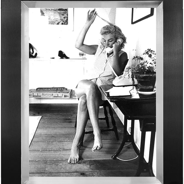 Ingelijste poster 'Marilyn Monroe calling'