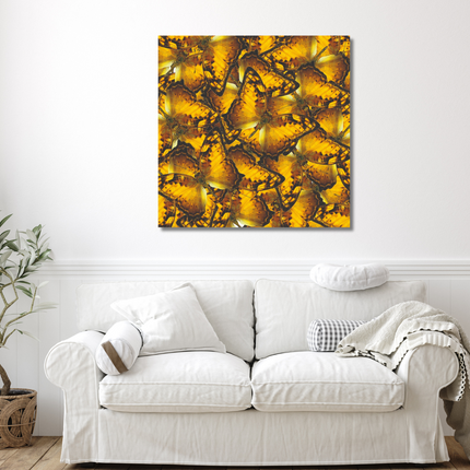 Aluart kunstwerk 'Gouden Vlinders'