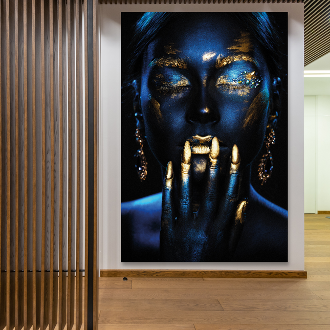 Aluart schilderij 'Miss Blue'