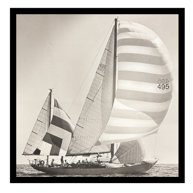 Ingelijste poster 'America's Cup zeilen'