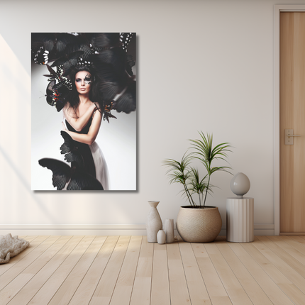 Aluart schilderij 'Black Butterfly'