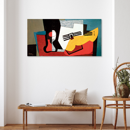 Aluart Schilderij van Pablo Picasso 'Still Life with Guitare'