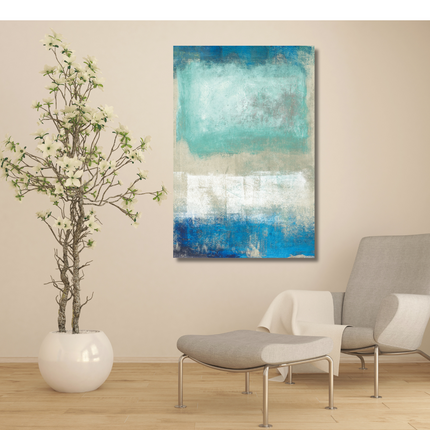 Aluart schilderij 'Abstract Blue'