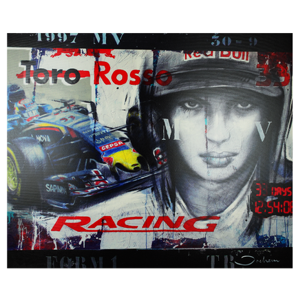 Kunstwerk Hans Jochem Bakker 'Max verstappen'