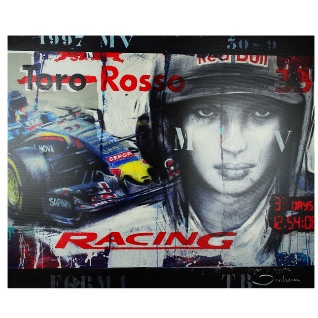 Kunstwerk Hans Jochem Bakker 'Max verstappen'