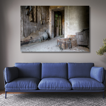 Aluart schilderij 'LaCour - Deur met Wandtextiel'