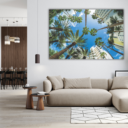Aluart kunstwerk 'Palm Trees'
