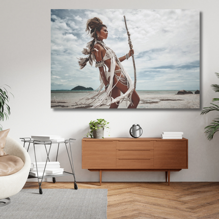 Aluart schilderij 'Wild boohoo women at beach'