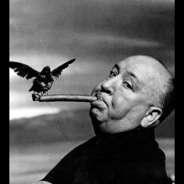 Ingelijste poster 'Philippe Halsman - Alfred Hitchcock