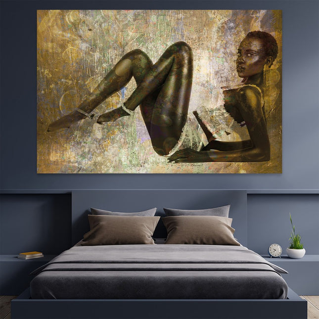 Aluart schilderij 'Diamond African Woman'