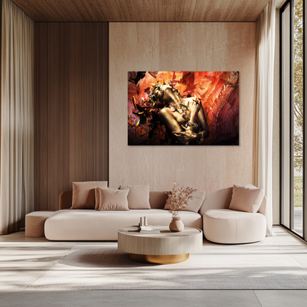 Aluart schilderij 'Golden Jewellery Woman'