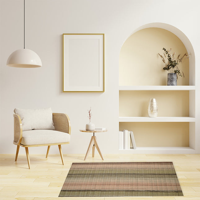 Mondiart vloerkleed ' Pastel tinten gestreept'