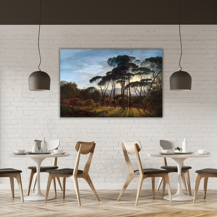 Aluart kunstwerk 'Hendrik Voogd - Italiaans landschap'