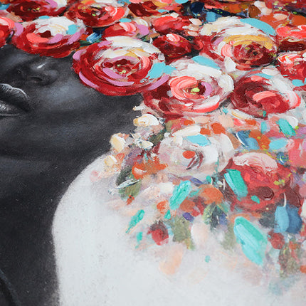 Canvas schilderij 'Bloemenkapsel'