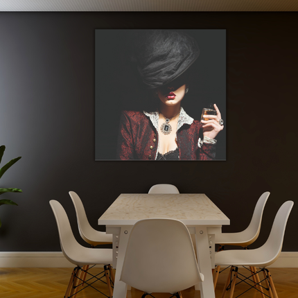 Aluart schilderij 'Woman With Black Hat'