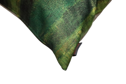 Sierkussen 'Groene glitters'