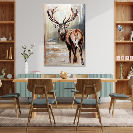 Aluart schilderij 'Edelhert - Angelique Weijers'