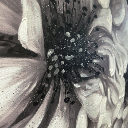 Canvas schilderij 'Bloemenpracht Dame'