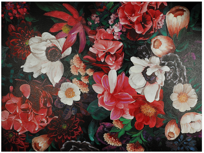 Canvas schilderij 'Flower arrangement'
