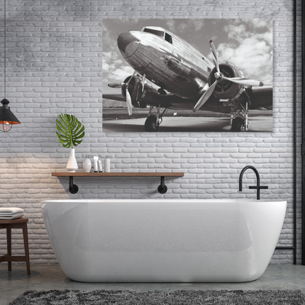 Aluart schilderij 'DC-3 in airfield'