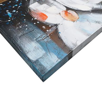 Canvas 'Twee witte bloemen'