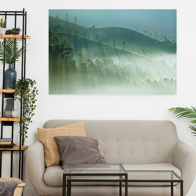Aluart schilderij 'Landschap West-Ghats-India'