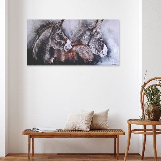 Aluart Schilderij 'Pieternel Ezels op het landleven'