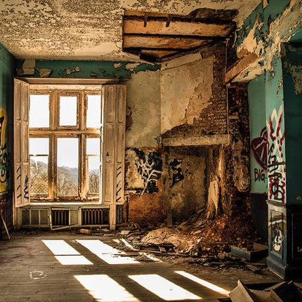 Aluart Schilderij 'Urbex Verlaten Kasteel'
