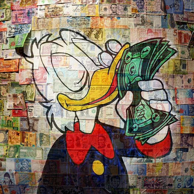 Schilderij 'Dagobert Duck'