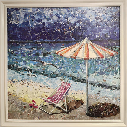 Schilderij 'Strandtafereel'