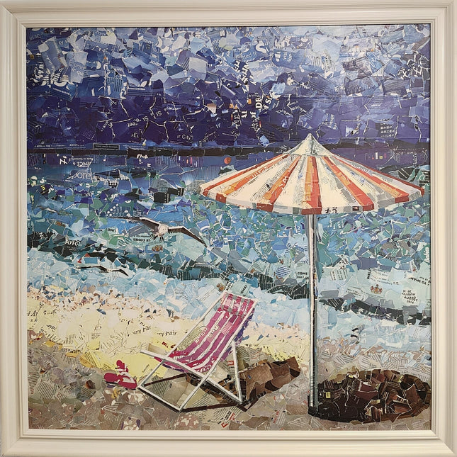 Schilderij 'Strandtafereel'