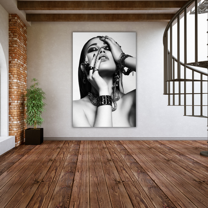 Aluart schilderij 'Black Jewellery'