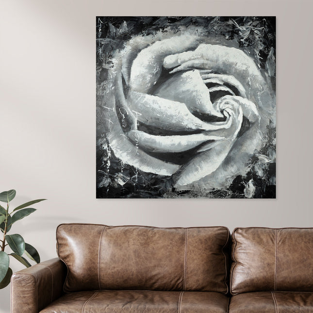 Canvas schilderij 'Black rose'