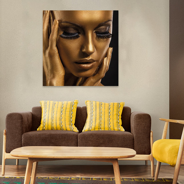 Aluart schilderij 'The Golden Face'
